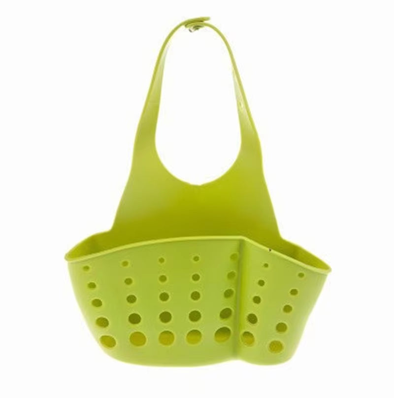 Home Storage Drain Basket Kitchen Sink Holder Adjustable Soap Sponge Shlf Hanging Drain Basket Bag Kitchen Accessories