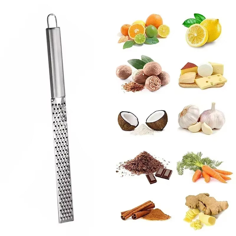 New Stainless Steel 12 Inch Lemon Zester Grater Multifunctional Cheese Grater Chocolate Grinder Fruit Garlic Tool Kitchen