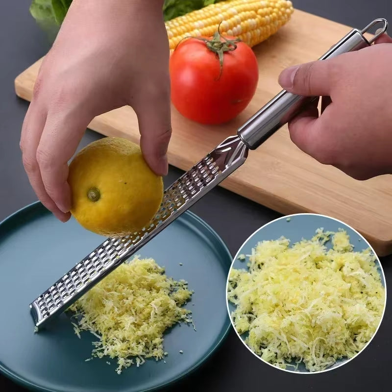 New Stainless Steel 12 Inch Lemon Zester Grater Multifunctional Cheese Grater Chocolate Grinder Fruit Garlic Tool Kitchen