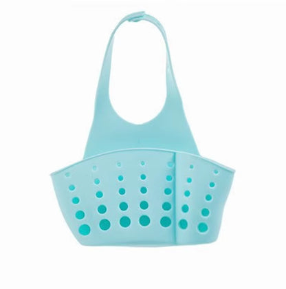 Home Storage Drain Basket Kitchen Sink Holder Adjustable Soap Sponge Shlf Hanging Drain Basket Bag Kitchen Accessories