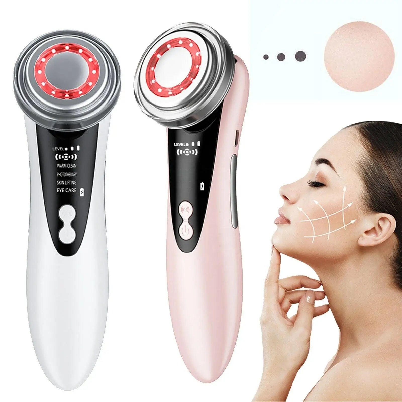 Multifunctional Facial Skin Care Beauty Massager Electric Facial Massage Device Clean Face Skin Rejuvenation Lifting Tighten