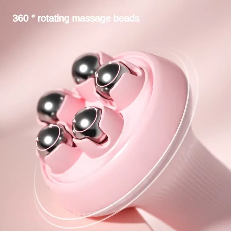 Hand-Held Roller Massager OPP Package Five-Ball Belly Inner Leg Back Meridian Brush Tool Full Body Roller Massager