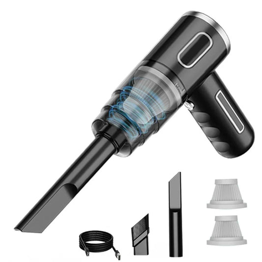 Car Vacuum Cleaner Portable Wireless Vacuum Cleaner Cordless Handheld Vacuum Home Car Dual Use Mini Vacuum Cleaner Black