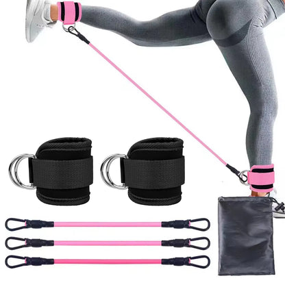 1Set Padded Ankle Straps Ankle Straps for Cable Machines Double D-Ring Fitness Ankle Cuffs for Gym Workouts Rebate Leg Extension