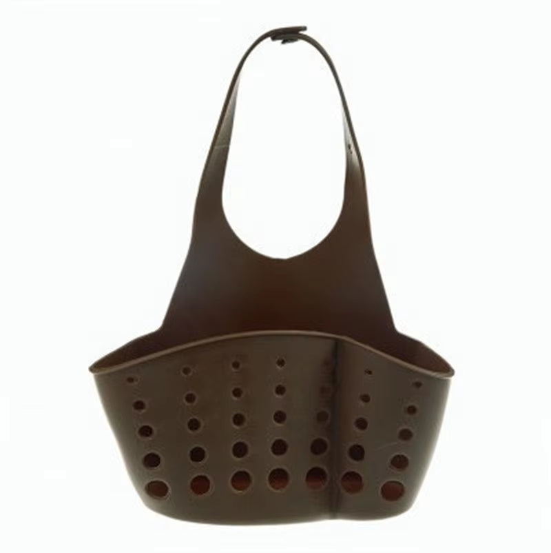 Home Storage Drain Basket Kitchen Sink Holder Adjustable Soap Sponge Shlf Hanging Drain Basket Bag Kitchen Accessories